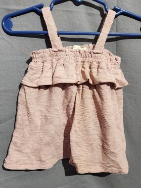 Chelsea & Violet Dusty Pink Ruffle Knit Shorts